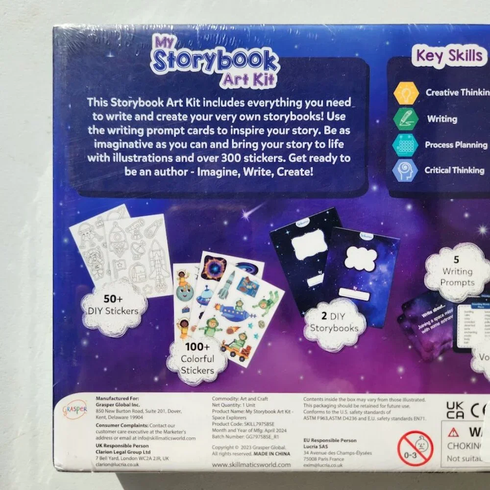 New Skillmatics My Storybook Art Kit Space Story Writing Stickers Creative Writi